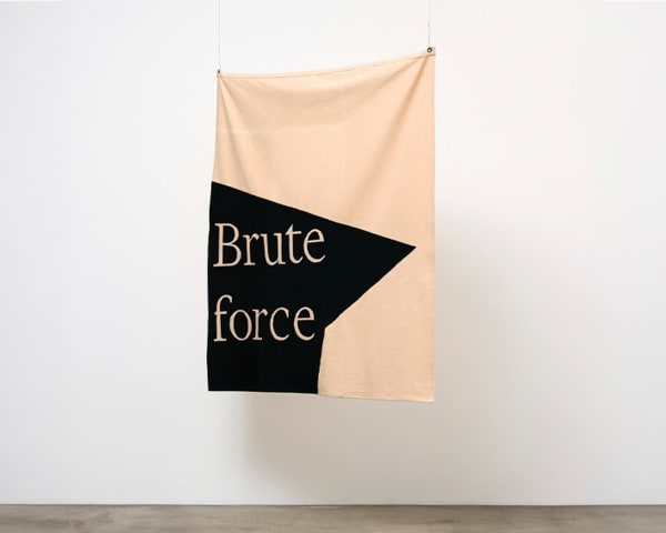 Gardar Eide Einarsson Brute Force (Financial Times), 2018 Dyed fabric