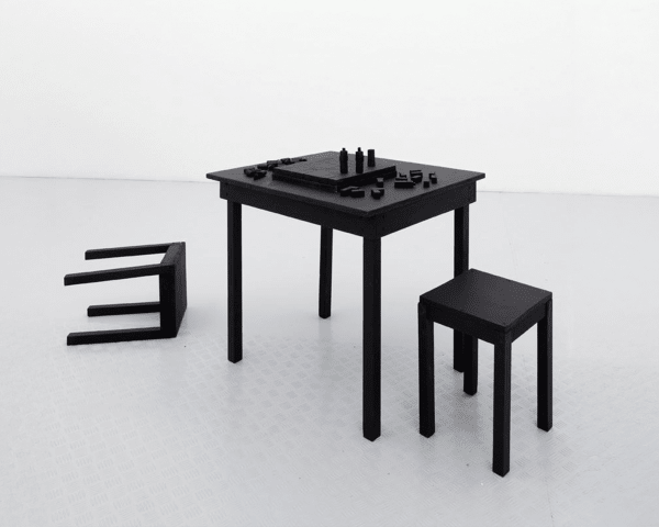 Olaf Breuning The Quitter, 2009 Wood, hardware, hot glue, acrylic paint