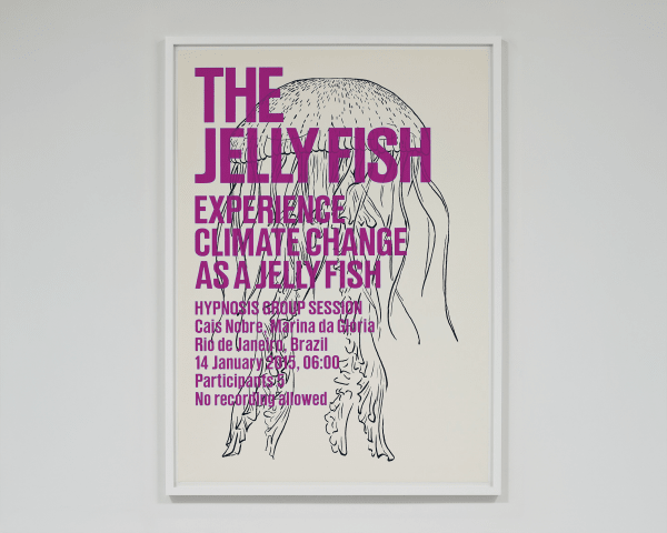 SUPERFLEX Experience climate change as an animal / The Jelly Fish (Violet), 2009 Silkscreen print (framed)