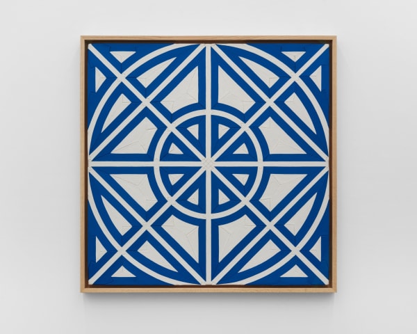 Eduardo Terrazas 1.1.694 From the series: Possibilities of a Structure Subseries: Cosmos, 2025 Wool yarn on wooden board covered with Melipona bee wax and framed with Optium Museum Acrylic