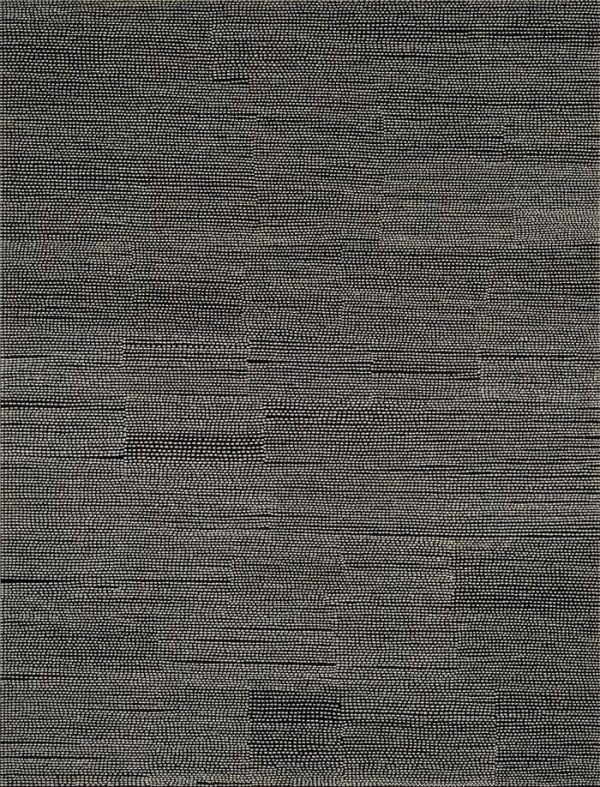 Jennifer Guidi, Untitled (Field #10 Black and White) , 2014