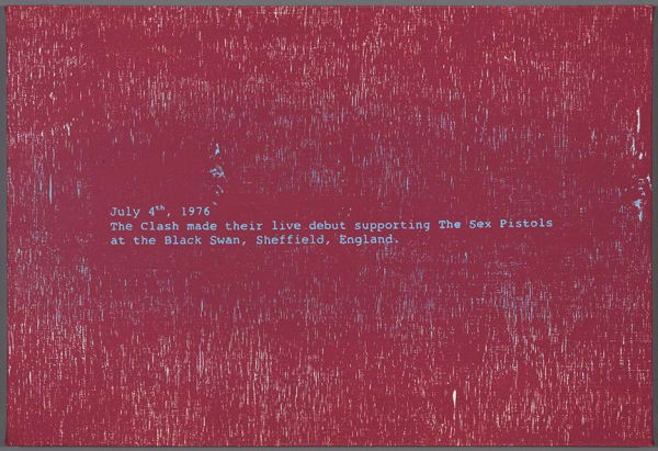 Nils Karsten, July 4th, 1976 - The Clash/Sex Pistols, 2012