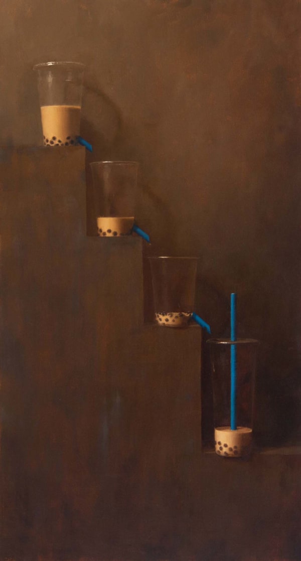 Ya Chin Chang, Vanitas Gravitas - Bubble Tea Clepsydra (Water Clock), 2021