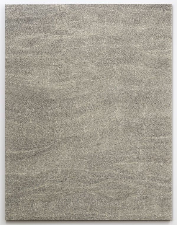 Jennifer Guidi, Untitled (Field #9 Black and White), 2014