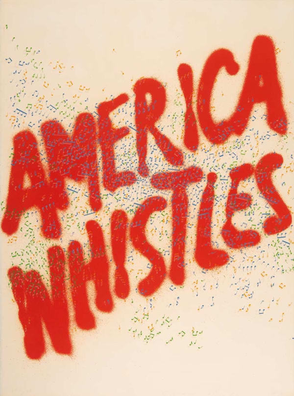 Ed Ruscha, America Whistles, 1975
