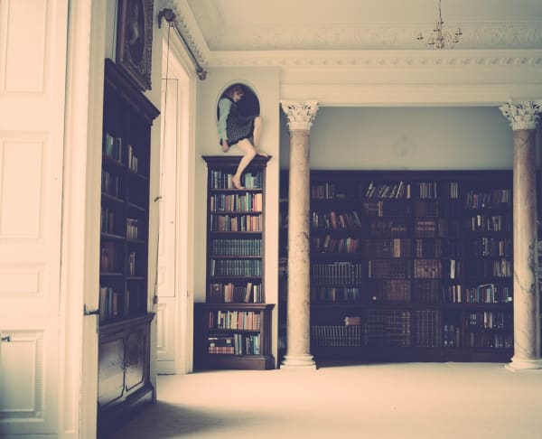 Vikram Kushwah, Emily Sitting in the Library, 2012