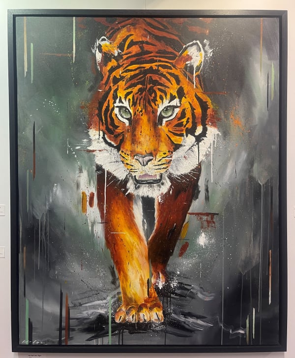 Prowling tiger Painting