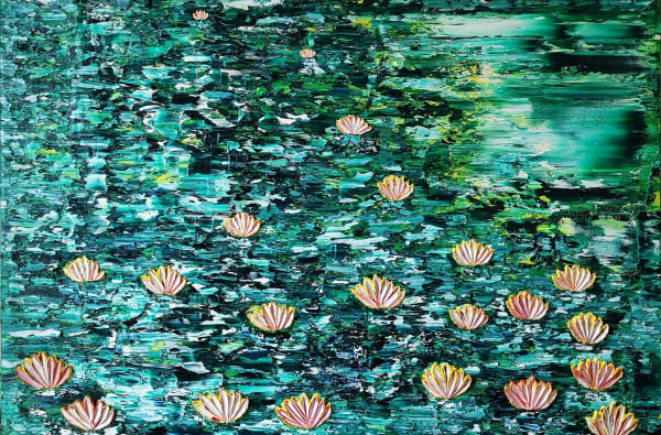 Lilies on Viridian