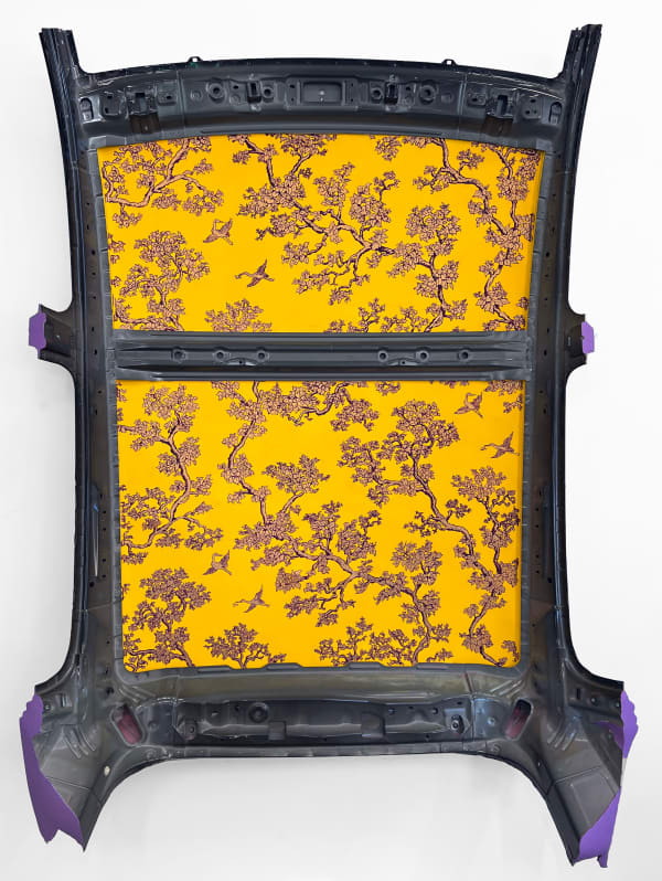 Claire Healy & Sean Cordeiro Acquired Savant Syndrome, 2022 acrylic gouache on car turret 128 x 174 x 42 cm