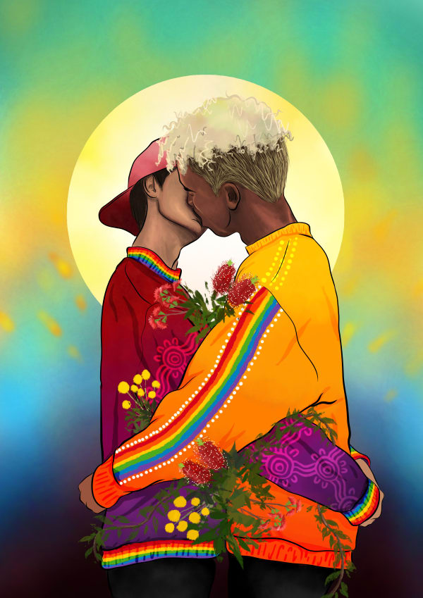 Dylan Mooney Our Moment, 2020-21 digital illustration printed on 320gsm smooth cotton paper, hand signed and inscribed Large: 118.9 x 84.1 cm | ed. of 5 + 2 AP Medium: 84.1 x 59.4 cm | ed. of 10 + 2 AP A3 poster (signed digitally): 59.4 x 42.0 cm