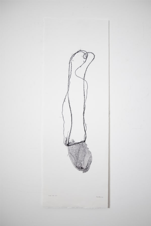 Kyra Mancktelow Untitled (Y2806VII), 2022 ink impression on Hahnemühle paper 120 x 40 cm