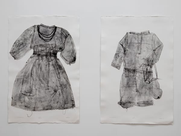 Kyra Mancktelow Jundal & Giba IV, 2021 two unique monoprints on 350gsm Hahnemüle paper 120 x 80 cm each