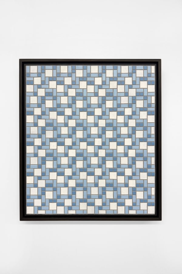 Christopher Zanko, Blue tile grid, 2025