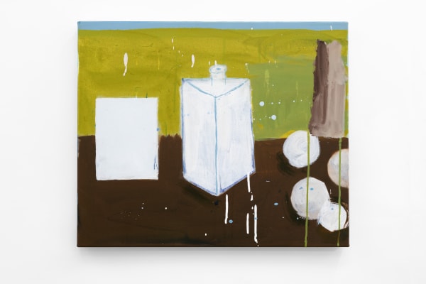 Sally Anderson Absent apples and MO vessel, 2025 acrylic on linen 50 x 60 cm