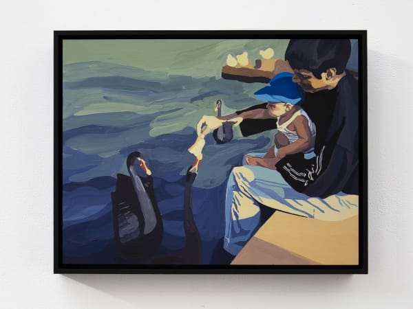 Thea Anamara Perkins Shimmer 2, 2021 acrylic on gessobord 30.5 x 40.5 cm