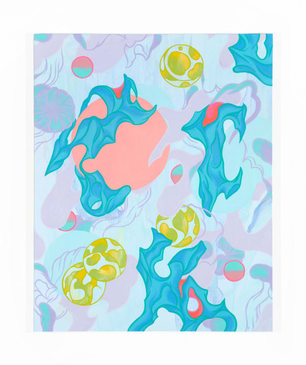 Louise Zhang Scholar Garden #2, 2021 acrylic on board 51 x 40.5 cm