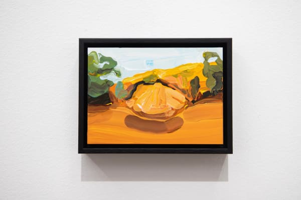 Thea Anamara Perkins memory mirage 19, 2024 acrylic on board 12.7 x 17.8 cm / 15 x 20 cm (framed)