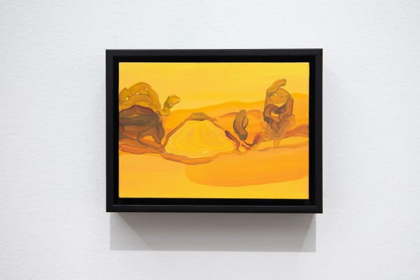 Thea Anamara Perkins memory mirage 15, 2024 acrylic on board 12.7 x 17.8 cm / 15 x 20 cm (framed)