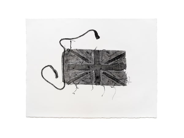 Kyra Mancktelow No Blak in the Union Jack, 2024 ink transfer on Hahnemühle paper 60 x 80 cm unique series of 10