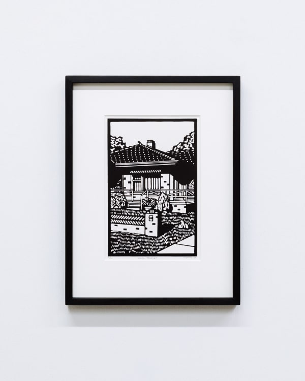 Christopher Zanko Local Prophet, 2025 linocut on Arches 300gsm paper 30 x 19.5 cm (plate), 38.5 x 28.5 cm (paper)