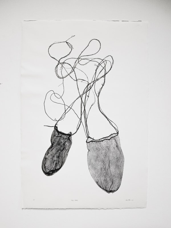 Kyra Mancktelow Today's Yesterday V, 2021 unique monoprint on 350gsm Hahnemühle paper 120 x 80 cm