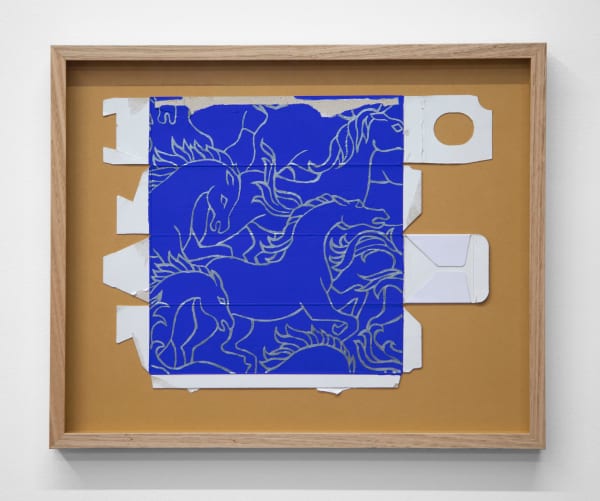 Claire Healy & Sean Cordeiro The Trucking Baron's Wife, 2022 acrylic gouache on booze box 51 x 62 cm