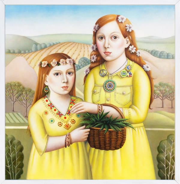 Amy Hill, Two Girls in Yellow