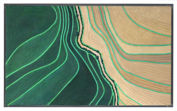 Diana Moore, Stream Through Green and Gold Fields