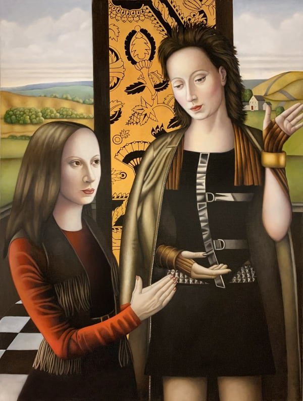 Amy Hill, Two Women Gesturing