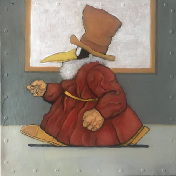Santiago Perez, White Painting with Mergatroid