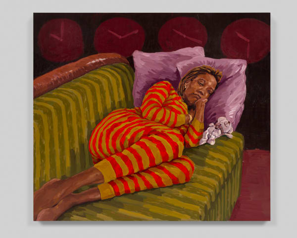 Wangari Mathenge, Strangers at The Bottom of a Hill (Bedimmed Boundaries), 2024