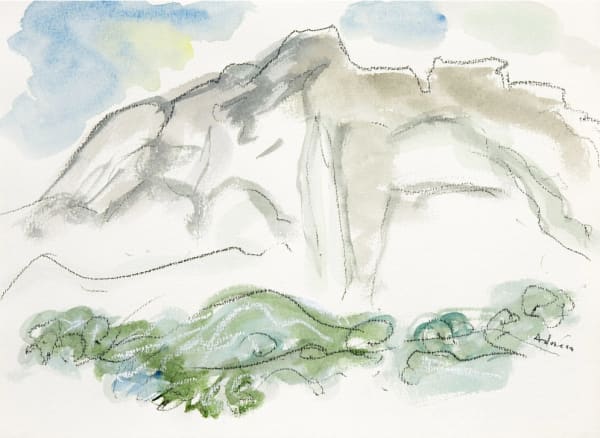 Etel Adnan, Montagne Sainte Victoire 6, 1990