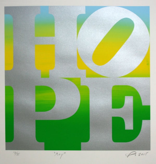 Robert Indiana, HOPE, May , 2015