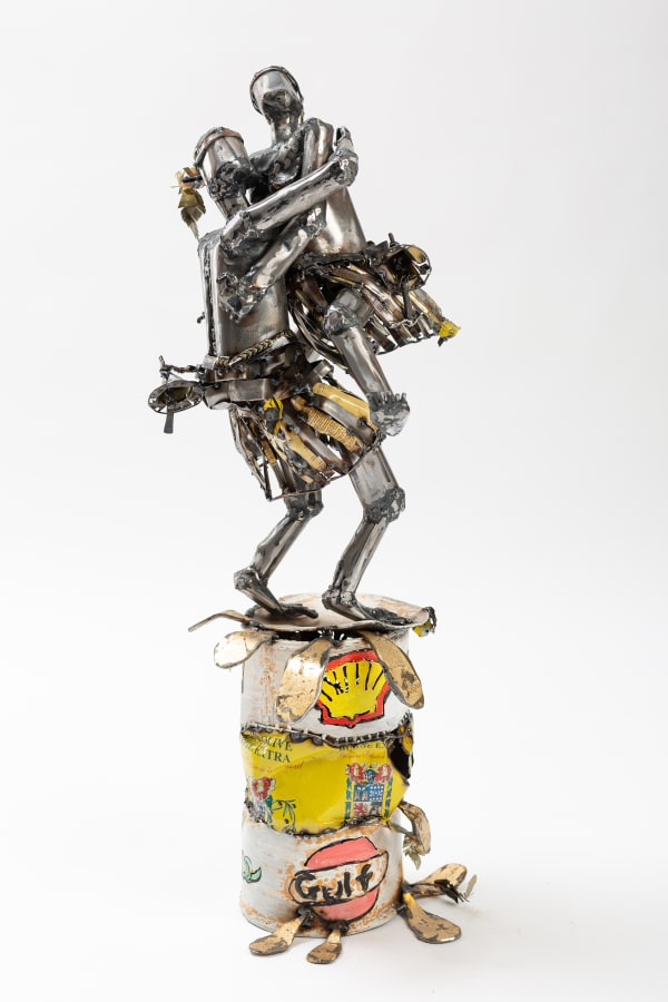 Sokari Douglas Camp, Wrestling Oil Shell BP, 2018