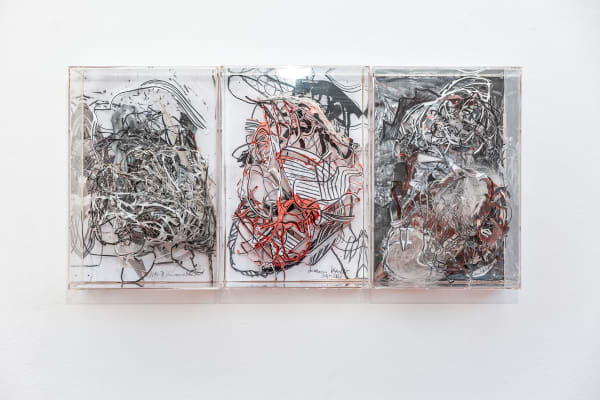 Susanne Kessler, Triptych Synaptic Drawing, 2014-22