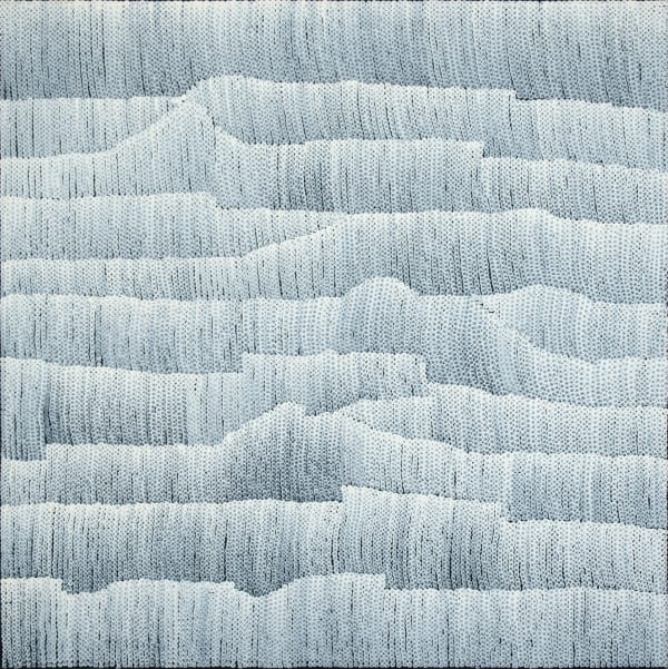 Jordan Ann Craig, Dot Drawing; White on Black no.4, 2019