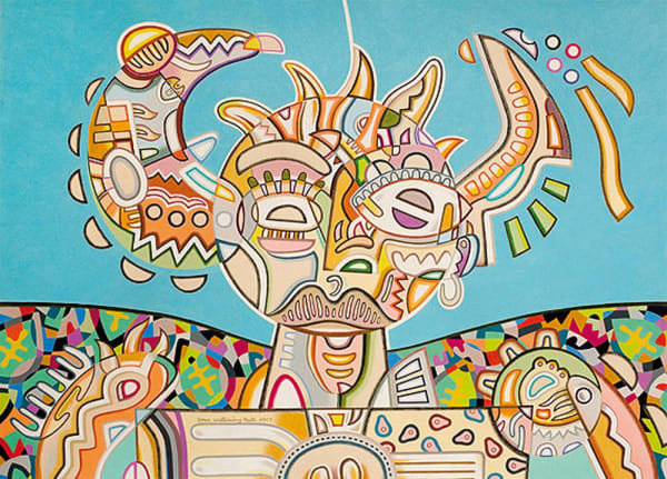 Star Wallowing Bull, Geocentric Figure, 2007