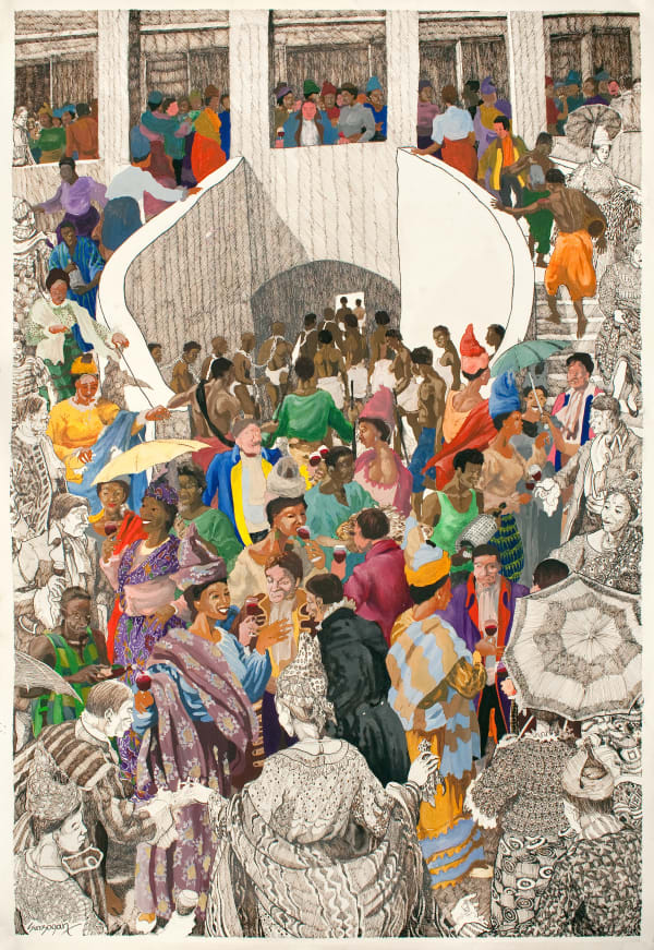 Julien Sinzogan, Reception a la Maison des Esclaves (Reception at the House of Slaves), 2011