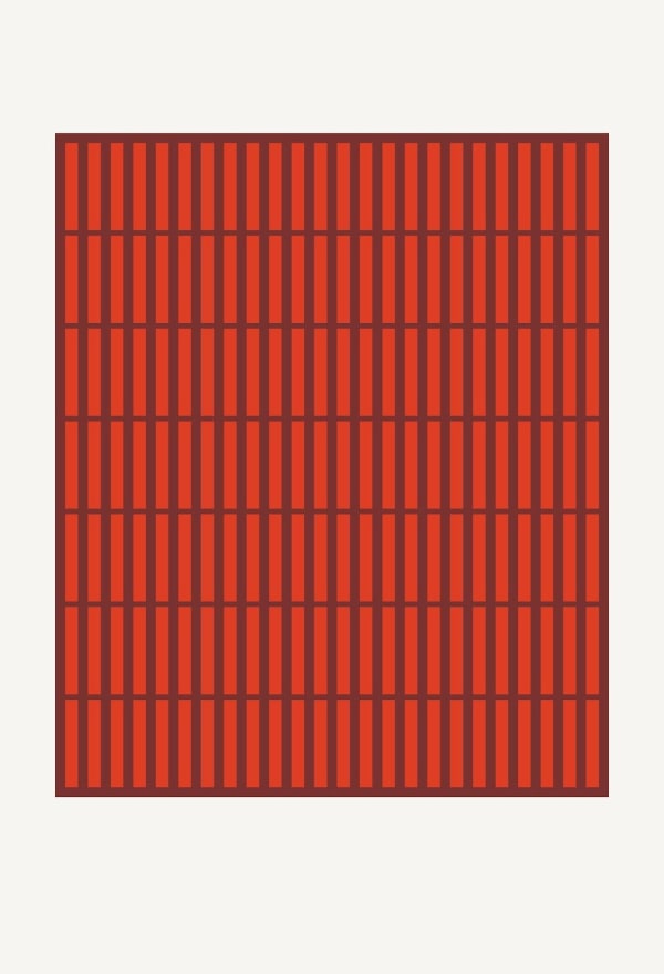 Jordan Ann Craig, Orange-Red Dyed Quills; Print, 2019