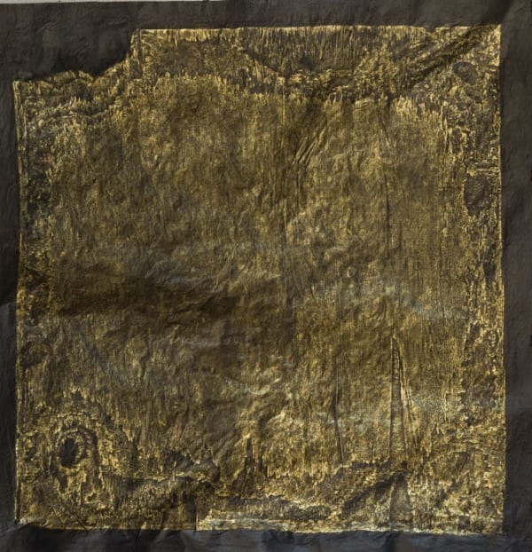 El Anatsui, Untitled (Gold and Black), 2019