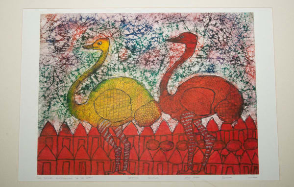 Chief Z.O. Oloruntoba, Two Special Birds Belong to the Spirit, 1993