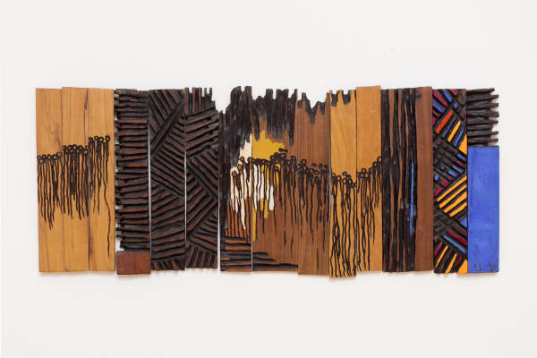 El Anatsui, Solemn Crowd at Dawn, 1989