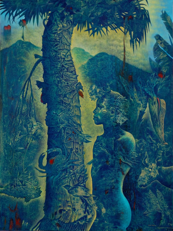Rafael Trelles, Bosque Azul (Blue Forest), 2021