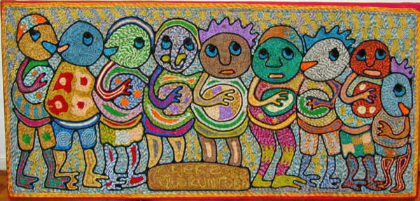 Chief Z.O. Oloruntoba, Five Drummers, 1989