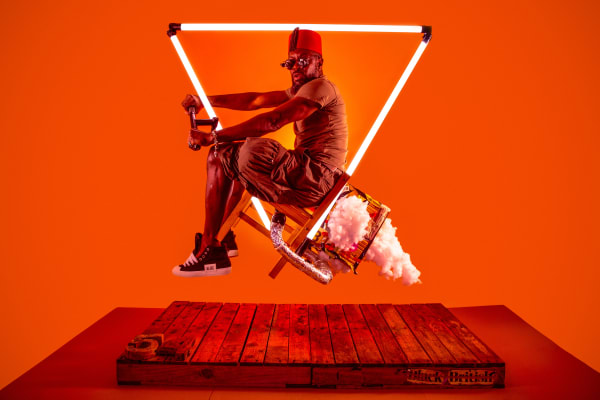 Benji Reid, Light Bike, 2021