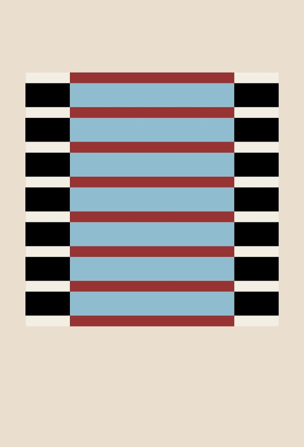 Jordan Ann Craig, She Wore Stripes Print; Sky Blue, 2019