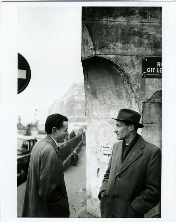 Brion Gysin, William Burroughs with Maurice Girodias (Naked Lunch Launch series, Paris, October 1959), 1959