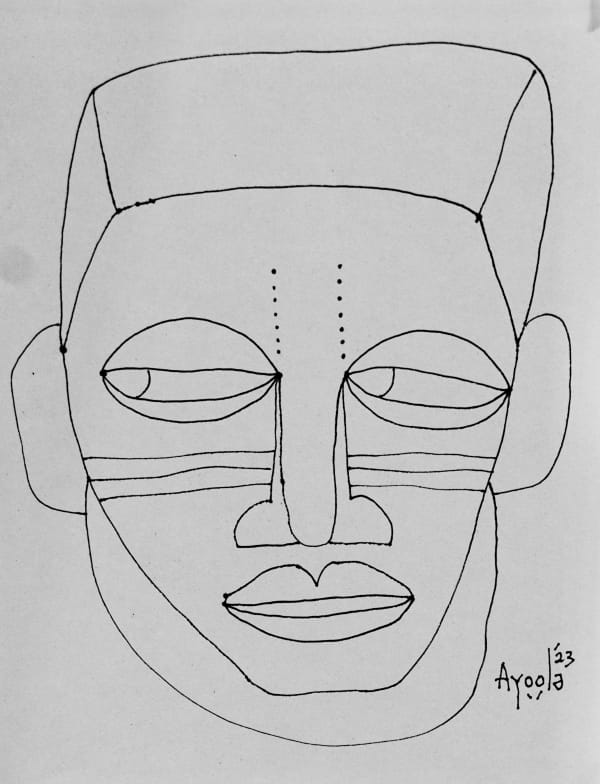 Ayoola Gbolahan, Self Portrait 15, 2023