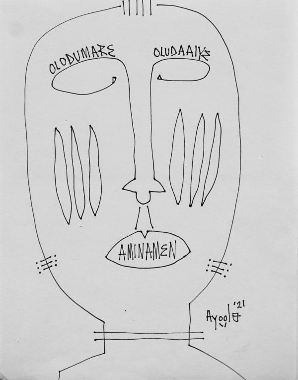 Ayoola Gbolahan, Self Portrait 23, 2023