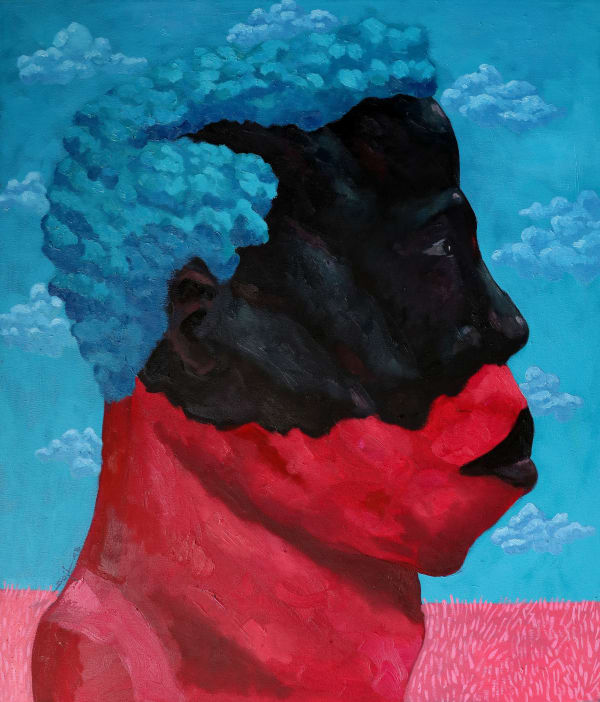 Soji Adesina, Blue Vitiligo I, 2023